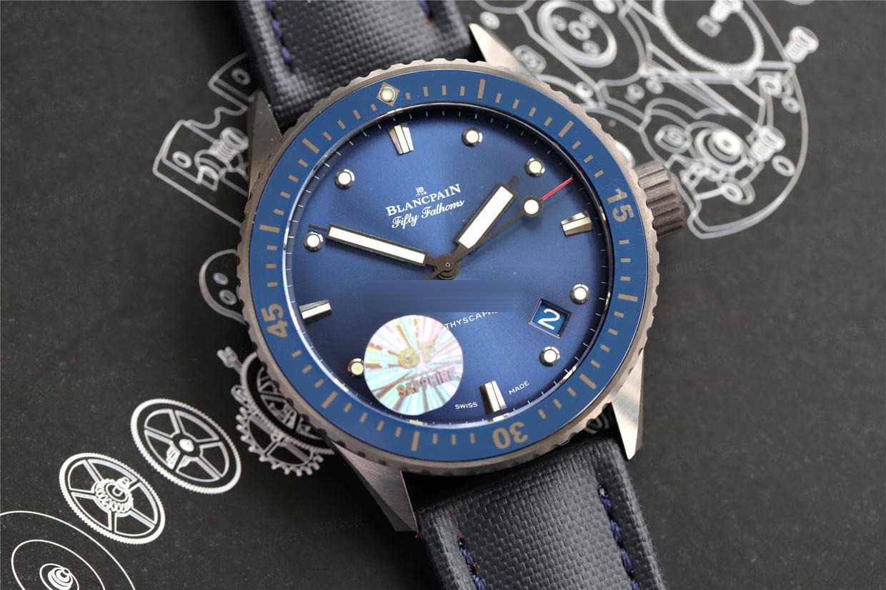 GF Factory Blancpain Fifty Fathoms 5000 mavi kadranlı seramik modelin işçiliği nasıl? ZF Factory modeli geride bırakabilir mi? — 3. fotoğraf