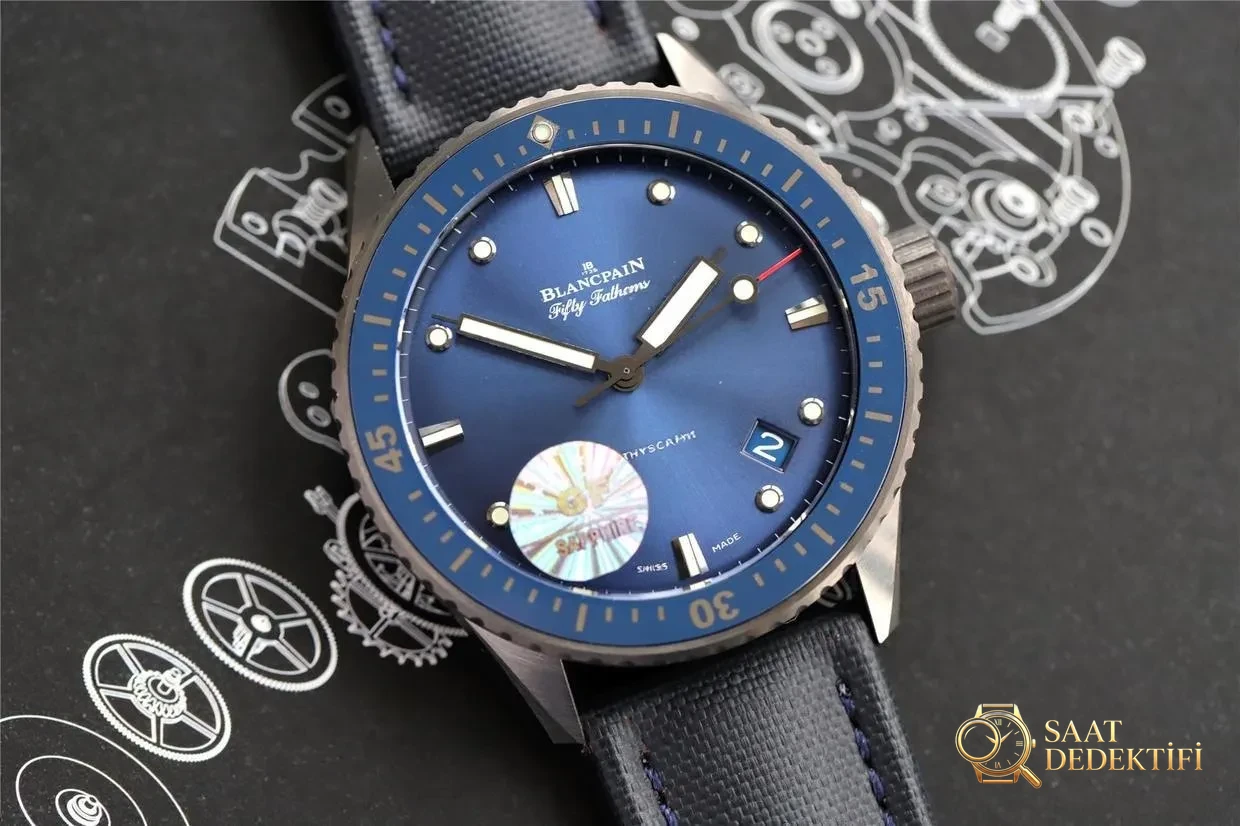 GF Factory Blancpain Fifty Fathoms 5000 mavi kadranlı seramik modelin işçiliği nasıl? ZF Factory modeli geride bırakabilir mi? - Kasa Profili ve Kurma Kolu İncelemesi