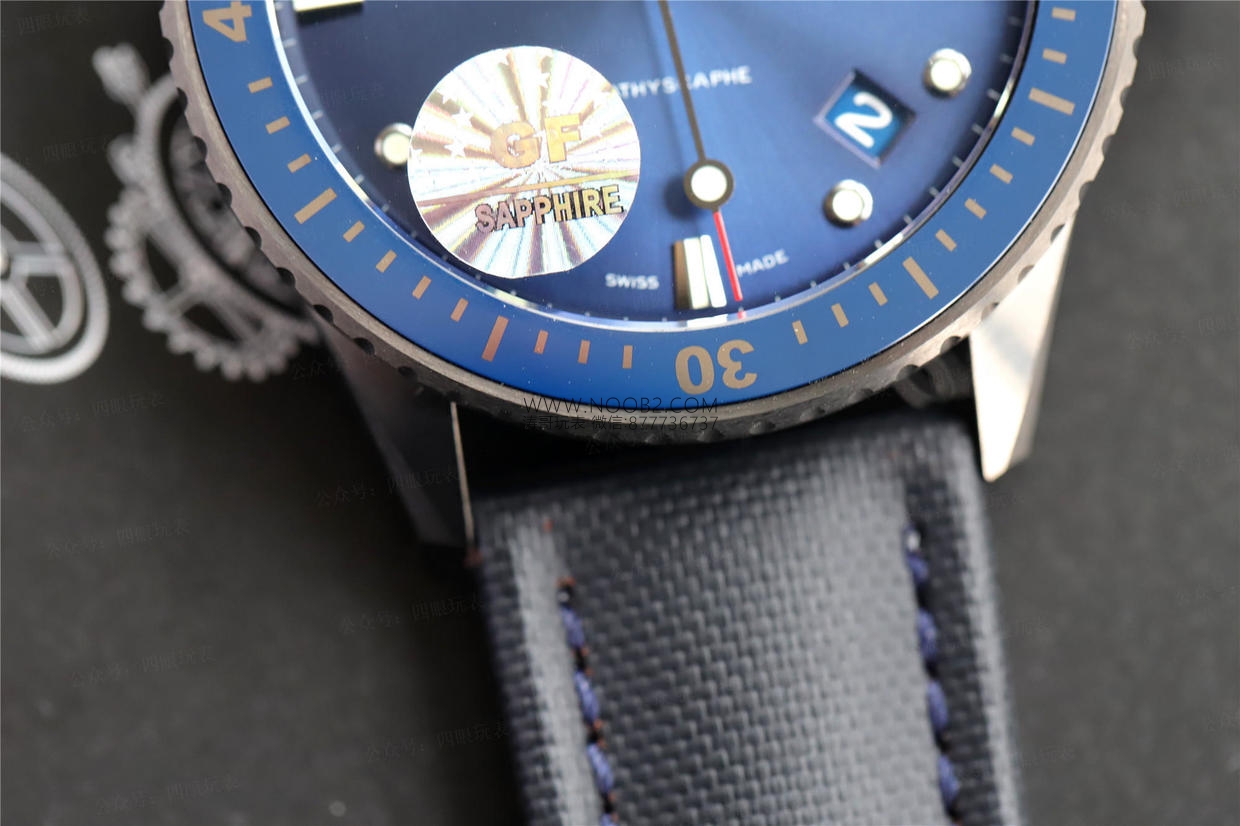 GF Factory Blancpain Fifty Fathoms 5000 mavi kadranlı seramik modelin işçiliği nasıl? ZF Factory modeli geride bırakabilir mi? — 6. fotoğraf