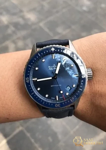 GF Factory Blancpain Fifty Fathoms 5000 mavi kadranlı seramik modelin işçiliği nasıl? ZF Factory modeli geride bırakabilir mi? - Toka İçi Mikro Ayar Mekanizması