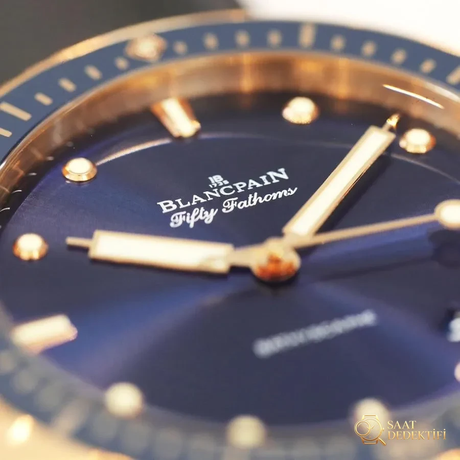 GF Factory Blancpain Fifty Fathoms serisi 5000-36S40-O52A saat - Arka Kapak ve Mekanizma Detayı