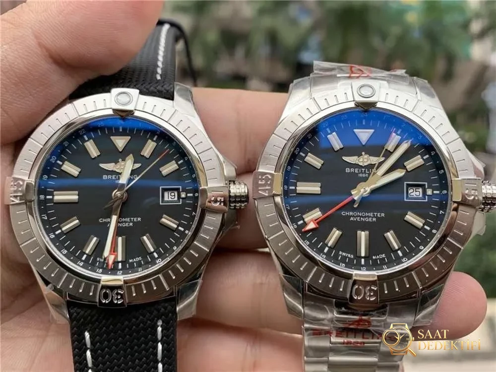 GF Factory Breitling Avenger 45 mm çift zaman dilimli saat işçilik incelemesi - Kasa Çeliği ve Polisaj Kalitesi