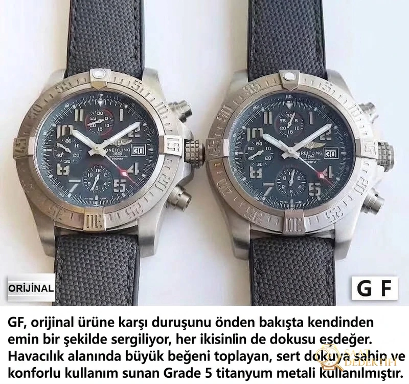 GF Factory Breitling Avenger gerçek-replika karşılaştırması ve orijinalle arasındaki fark nerede? - Fosfor ve Super-LumiNova Gece Görünümü