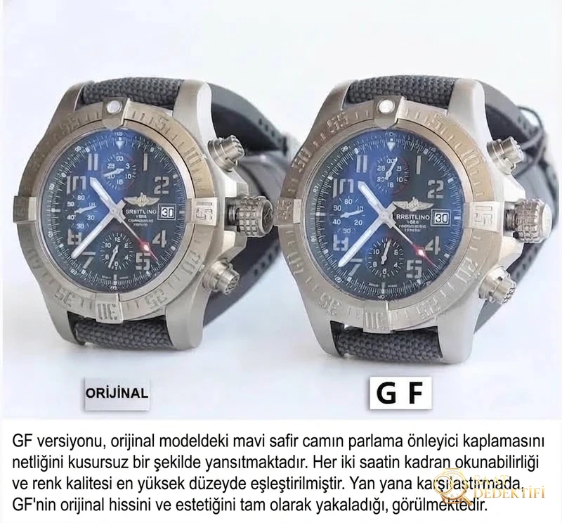 GF Factory Breitling Avenger gerçek-replika karşılaştırması ve orijinalle arasındaki fark nerede? - Yan Profil ve Kordon Bağlantısı