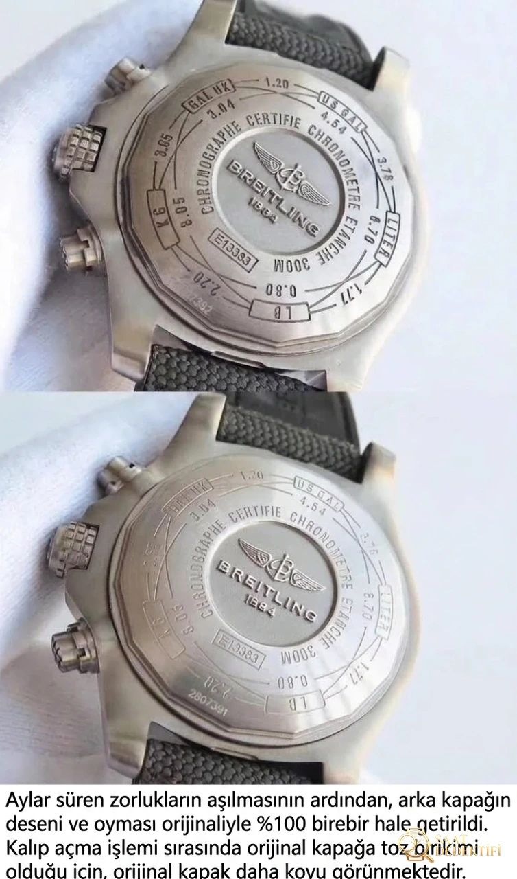GF Factory Breitling Avenger gerçek-replika karşılaştırması ve orijinalle arasındaki fark nerede? - Kasa Çeliği ve Polisaj Kalitesi