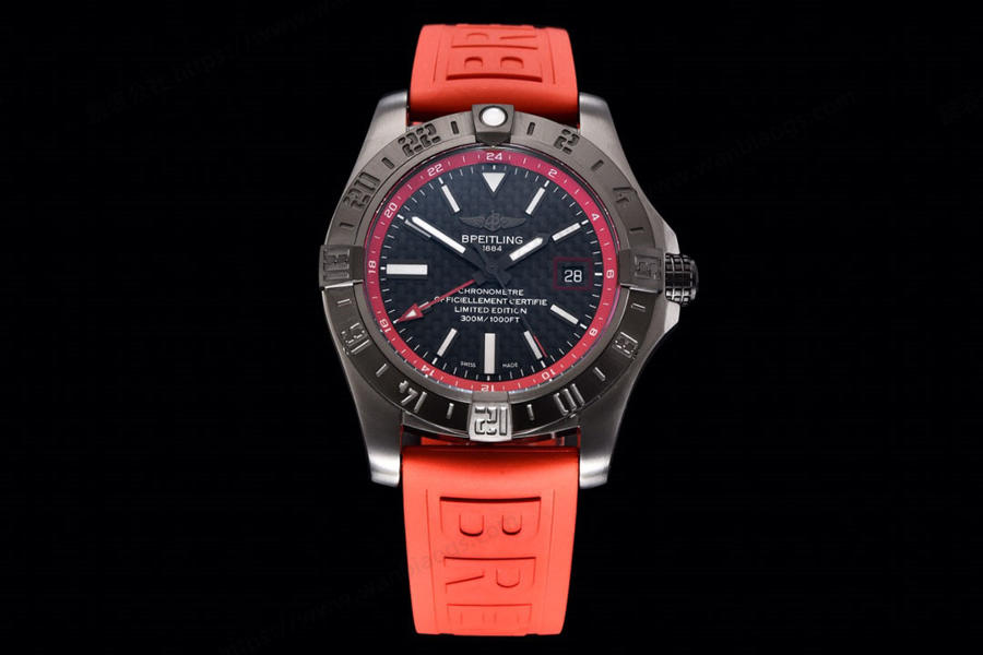 GF Factory Breitling Avenger II Black Steel V2 Kırmızı Kadran Saat İncelemesi — 1. fotoğraf