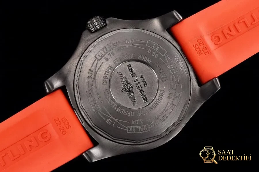 GF Factory Breitling Avenger II Black Steel V2 Kırmızı Kadran Saat İncelemesi - Klips Kilidi ve Lazer Damgalar