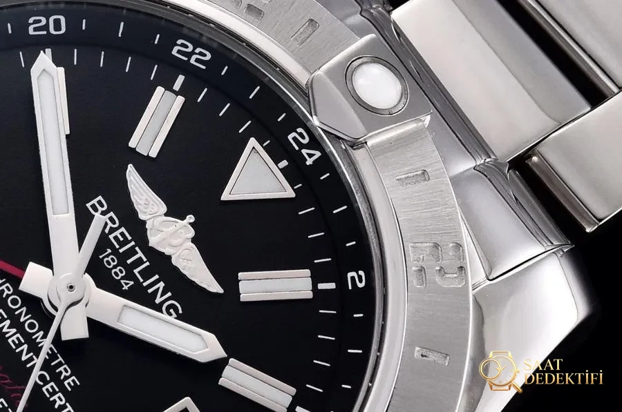 GF Factory Breitling Avenger II GMT Blackbird Replika Saat İncelemesi - Kasa Profili ve Kurma Kolu İncelemesi