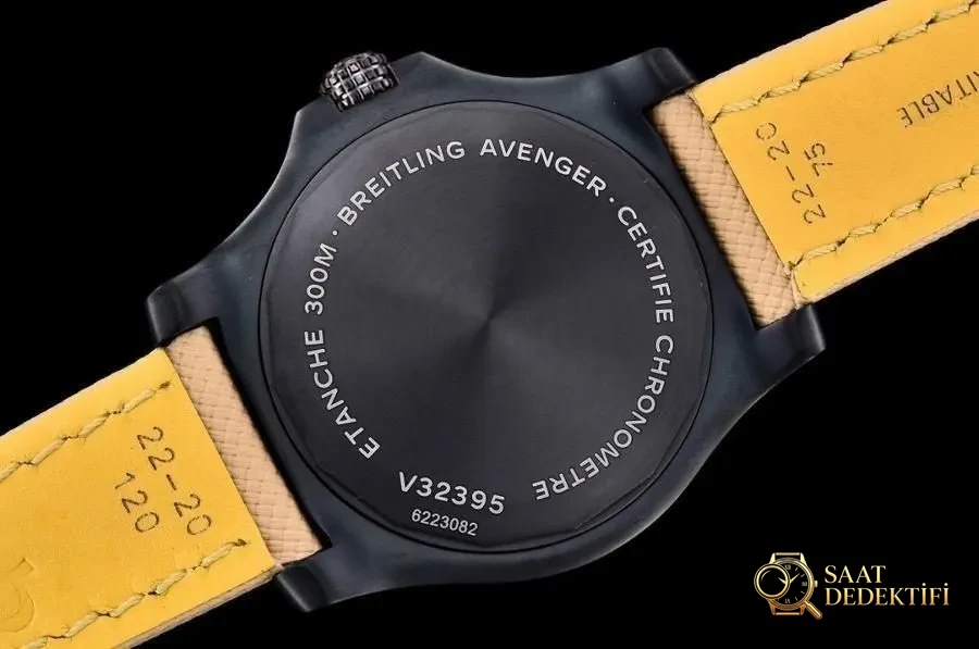 GF Factory Breitling Avenger Night Mission Kömür Siyahı Titanyum Kol Saati İncelemesi - Makro Kadran ve İndeks İşçiliği