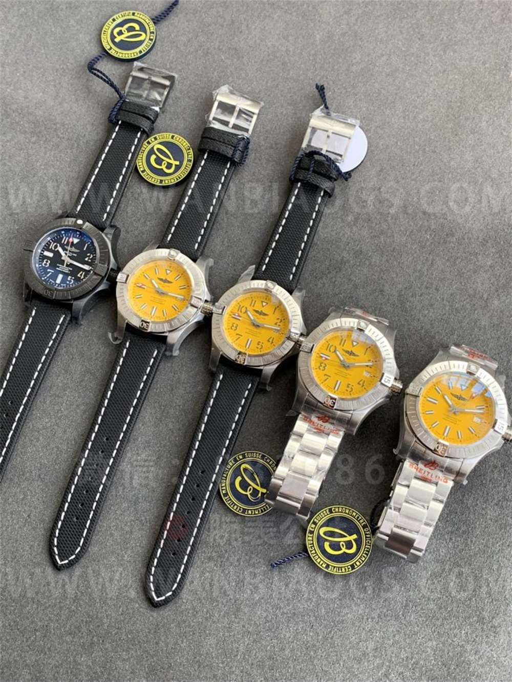 GF Factory Breitling Avenger Sarı Kurt «Asia2824 mekanizmalı» sağlam ve iddialı estetiğiyle öne çıkan saat — 2. fotoğraf