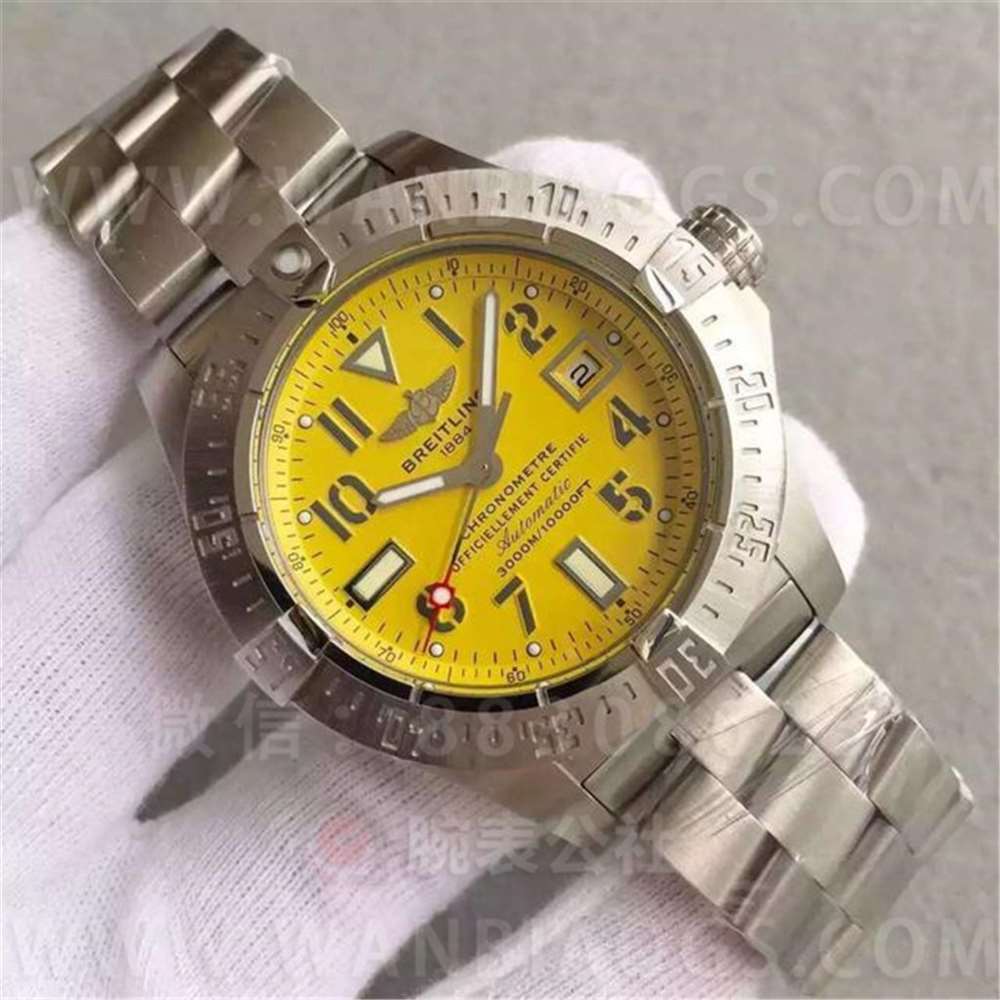 GF Factory Breitling Avenger Sarı Kurt «Asia2824 mekanizmalı» sağlam ve iddialı estetiğiyle öne çıkan saat — 5. fotoğraf