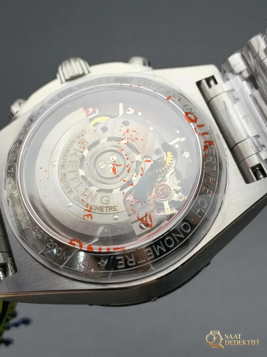 GF Factory Breitling B01 Kronograf Serisi 42 mm Bullet Bilezikli Kol Saati (Panda Kadran) İncelemesi - Bilezik, Toka ve Klips Mekanizması