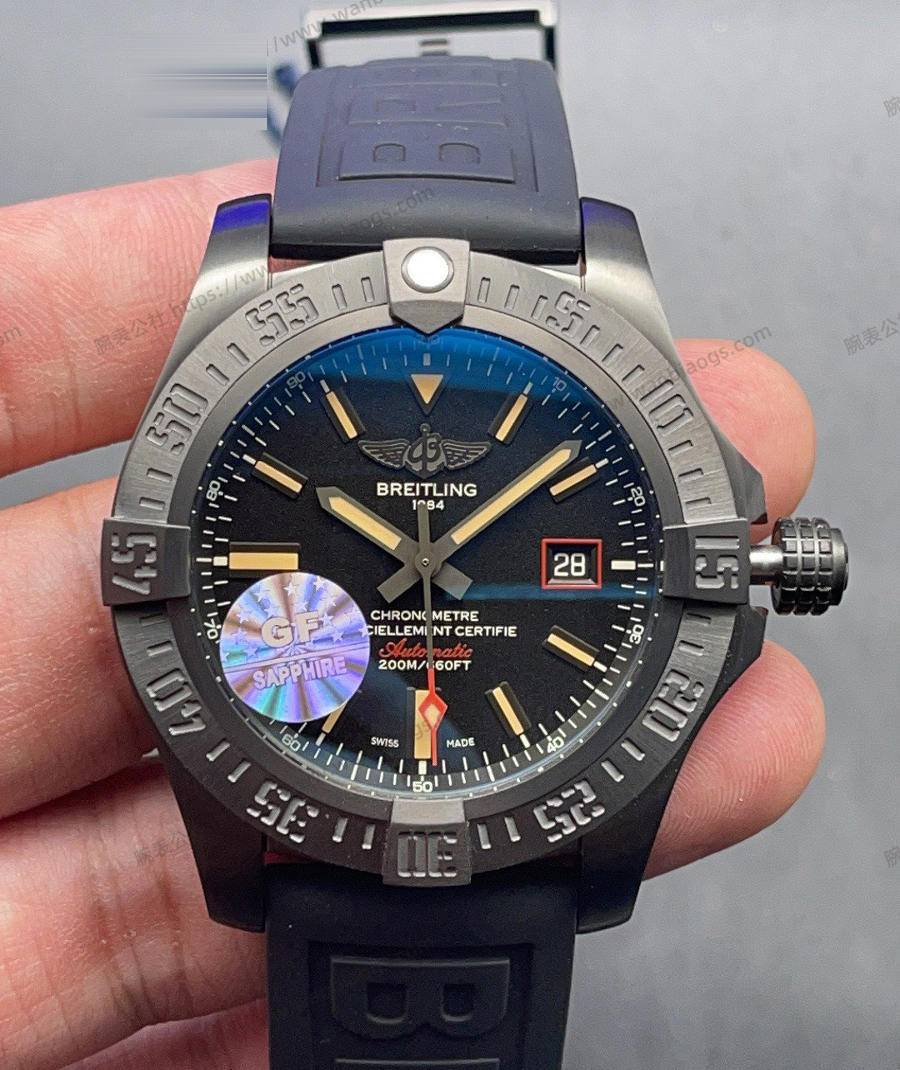 GF Factory Breitling Blackbird (SR-71 casus uçağı) V4 versiyonu saat incelemesi — 2. fotoğraf