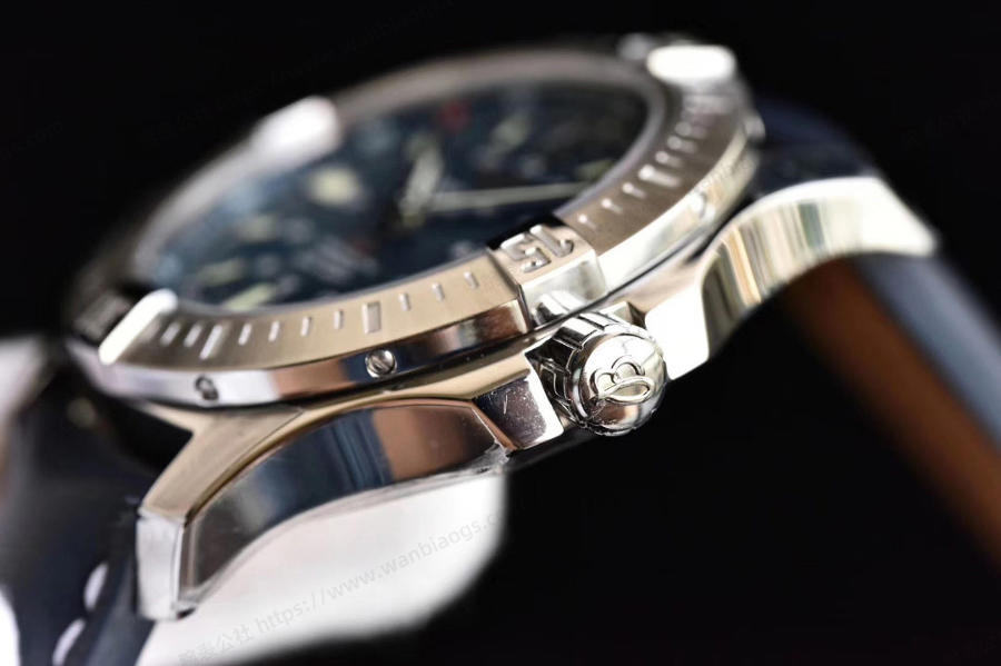 GF Factory Breitling Challenger serisi (mavi kadran) saat incelemesi — 3. fotoğraf