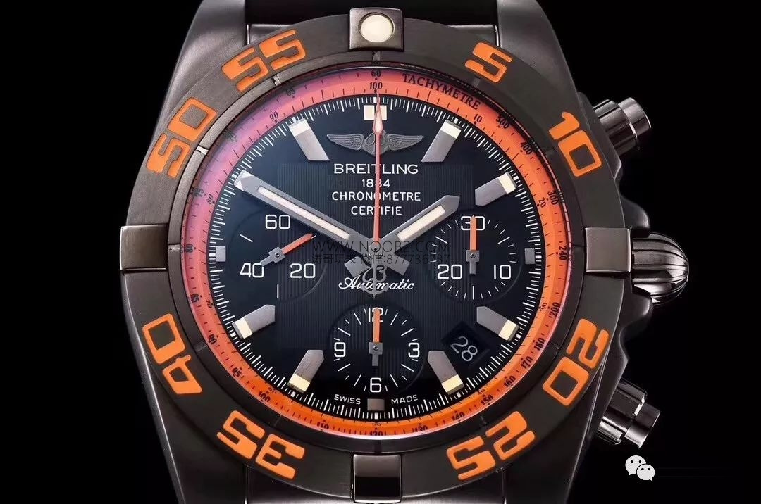 GF Factory Breitling Chronomat 44 Raven turuncu bezelli kronograf replika saatinin işçiliği nasıl? Almaya değer mi? — 5. fotoğraf
