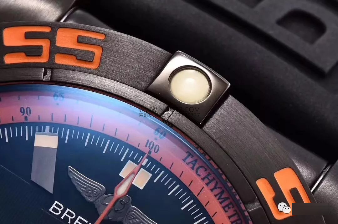 GF Factory Breitling Chronomat 44 Raven turuncu bezelli kronograf replika saatinin işçiliği nasıl? Almaya değer mi? — 6. fotoğraf