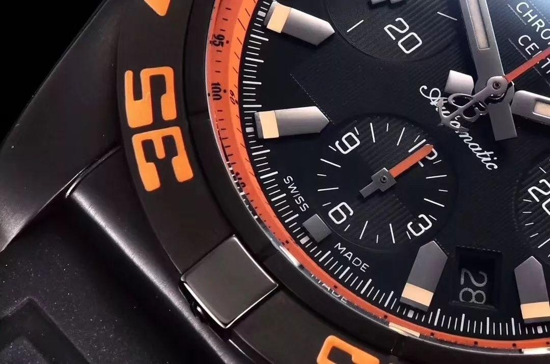 GF Factory Breitling Chronomat 44 Raven turuncu bezelli kronograf replika saatinin işçiliği nasıl? Almaya değer mi? — 7. fotoğraf