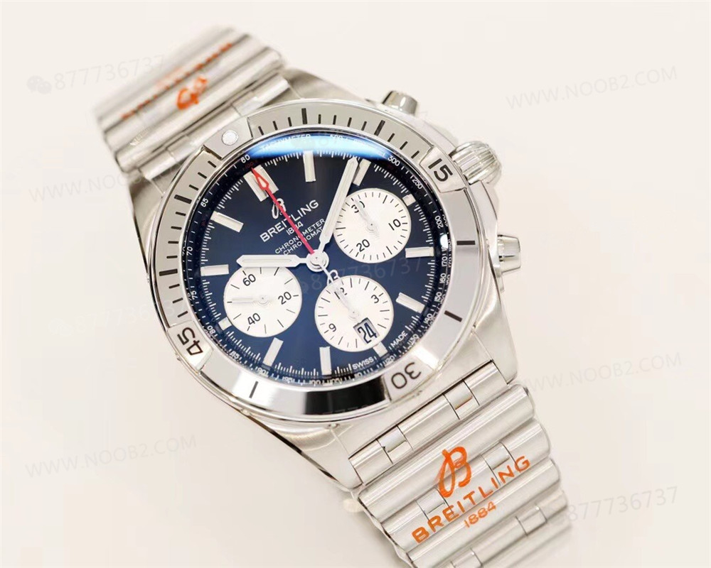 GF Factory Breitling Chronomat B01 kronograf replika saatte siyah kadranda renk farkı var mı? — 1. fotoğraf