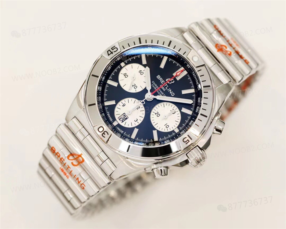 GF Factory Breitling Chronomat B01 kronograf replika saatte siyah kadranda renk farkı var mı? — 2. fotoğraf