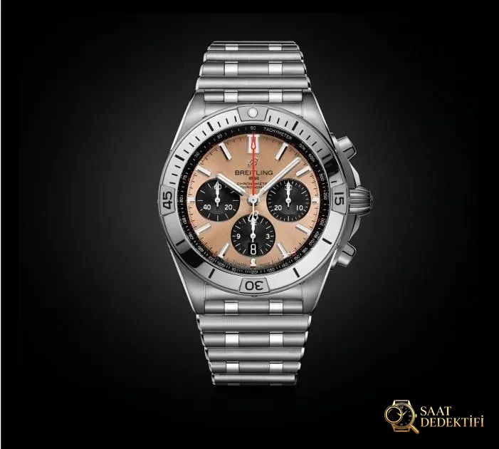 GF Factory Breitling Chronomat B01 kronograf replika saatte siyah kadranda renk farkı var mı? - Kasa Çeliği ve Polisaj Kalitesi