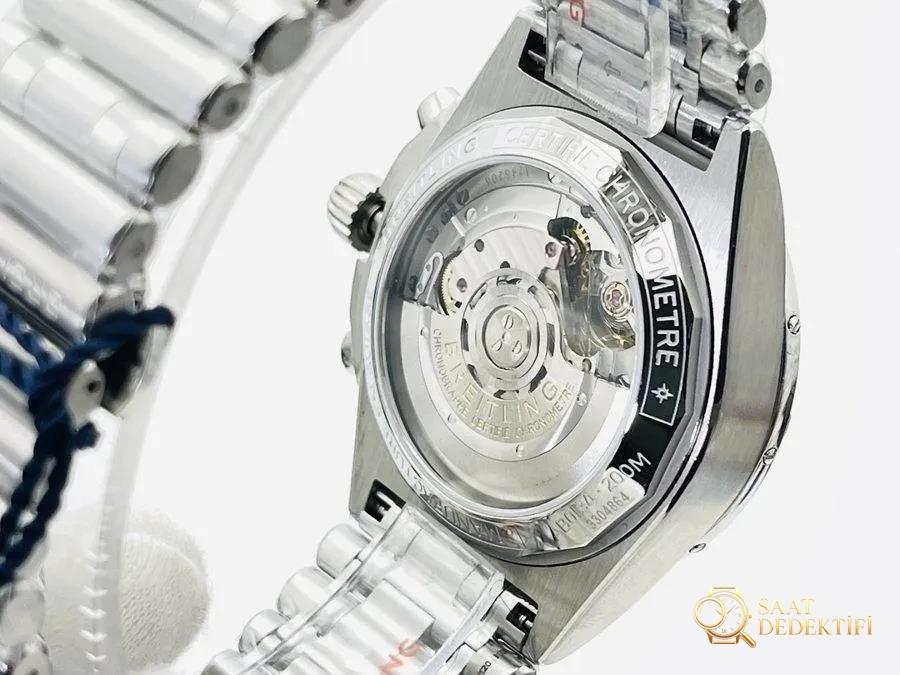 GF Factory Breitling Chronomat sağlam çelik dev, çok yönlü spor kol saati incelemesi - beyaz kadran - Bilezik, Toka ve Klips Mekanizması