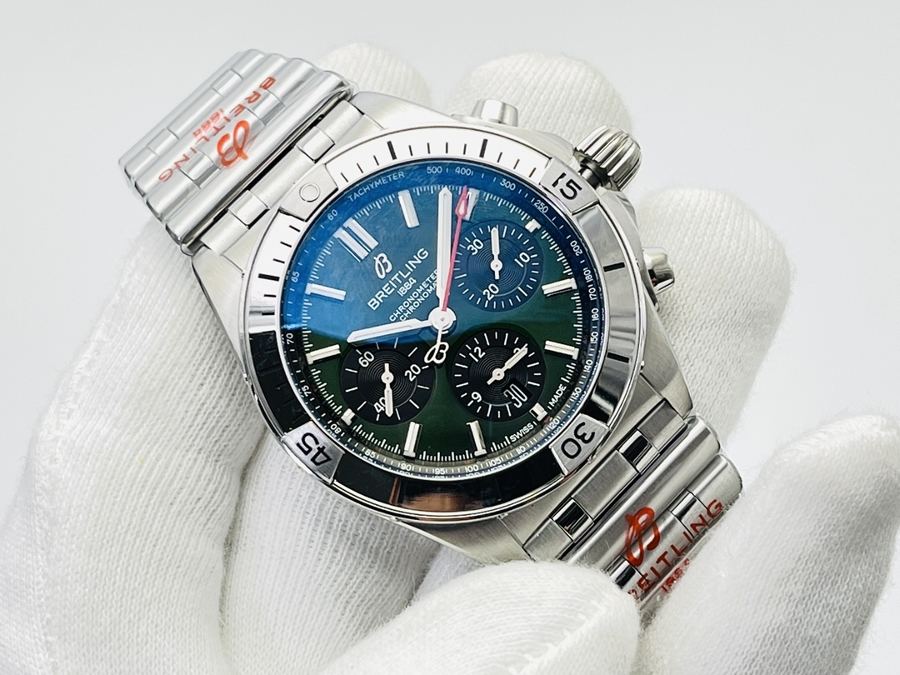 GF Factory Breitling Chronomat sağlam çelik dev, çok yönlü spor saat incelemesi - siyah kadran — 2. fotoğraf