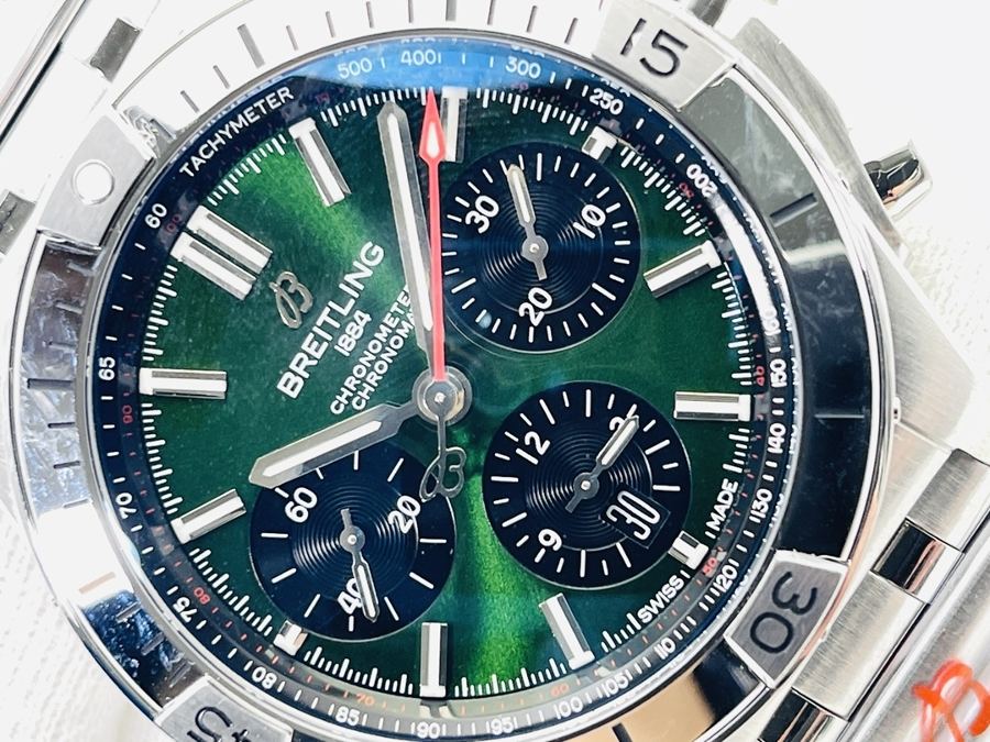 GF Factory Breitling Chronomat sağlam çelik dev, çok yönlü spor saat incelemesi - siyah kadran — 5. fotoğraf