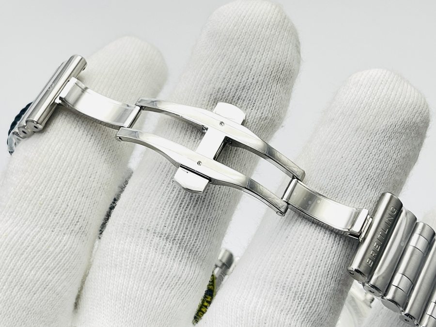 GF Factory Breitling Chronomat sağlam çelik dev, çok yönlü spor saat incelemesi - siyah kadran — 7. fotoğraf
