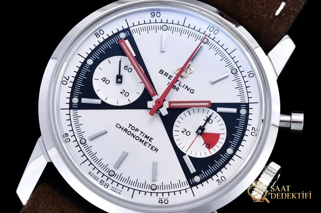 GF Factory Breitling Premier 2020 TOP Time Zorro kadranlı model ilk bakışta belli oluyor mu? - Arka Kapak ve Mekanizma Detayı