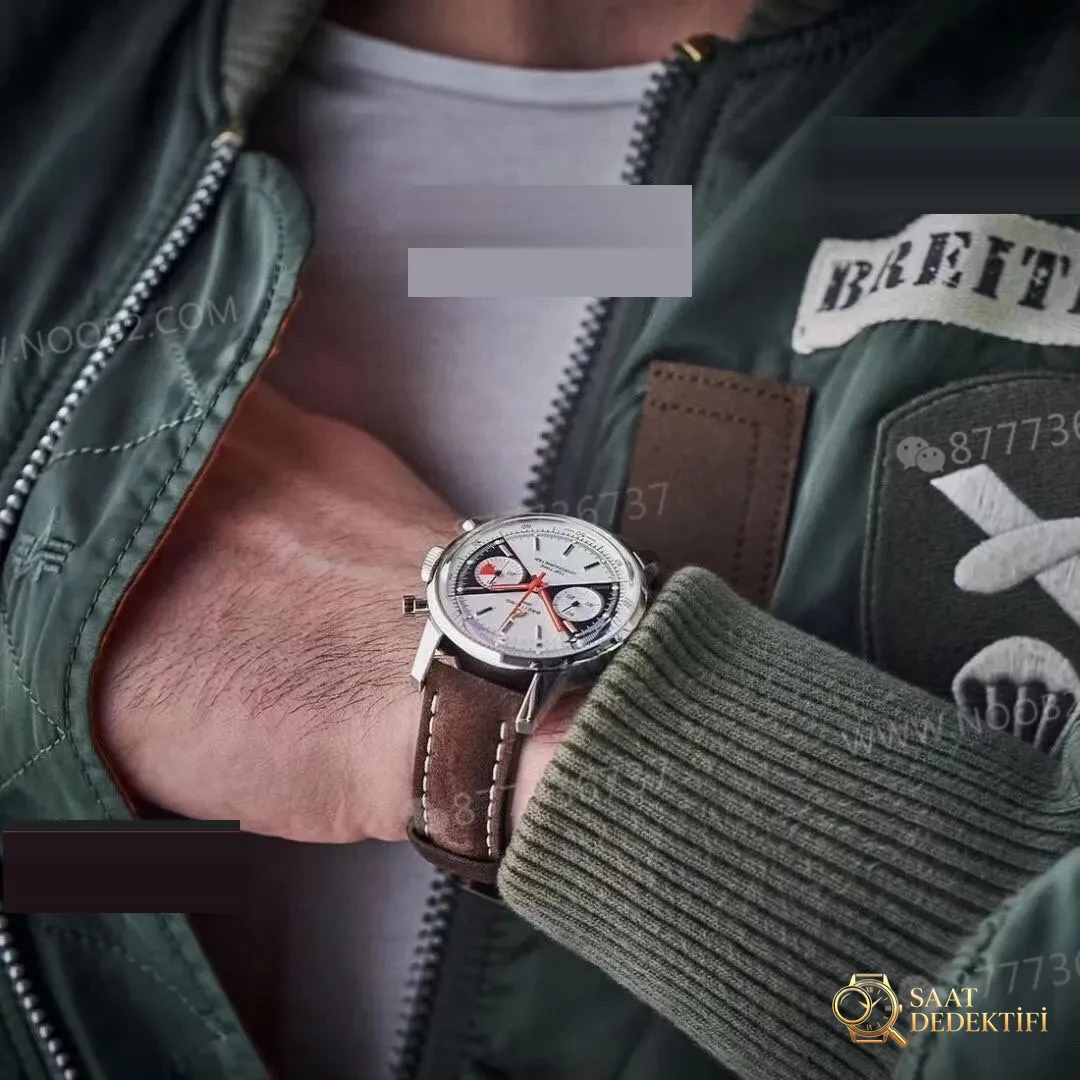 GF Factory Breitling Premier 2020 TOP Time Zorro kadranlı model ilk bakışta belli oluyor mu? - Yan Profil ve Kordon Bağlantısı