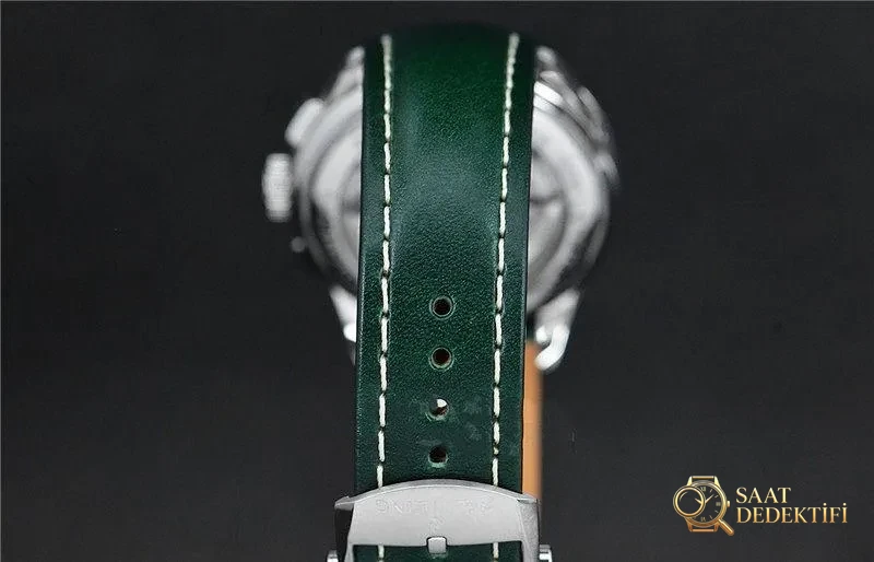 GF Factory Breitling Premier B01 yarış (yeşil kadran) saat incelemesi - Klips Kilidi ve Lazer Damgalar