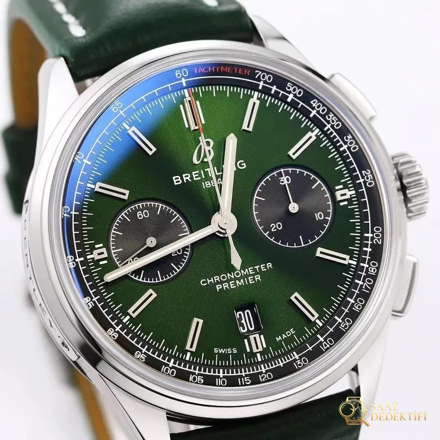 GF Factory Breitling Premier saati ilk bakışta replika belli olur mu? - Kadran Detayı ve Bezel İşçiliği