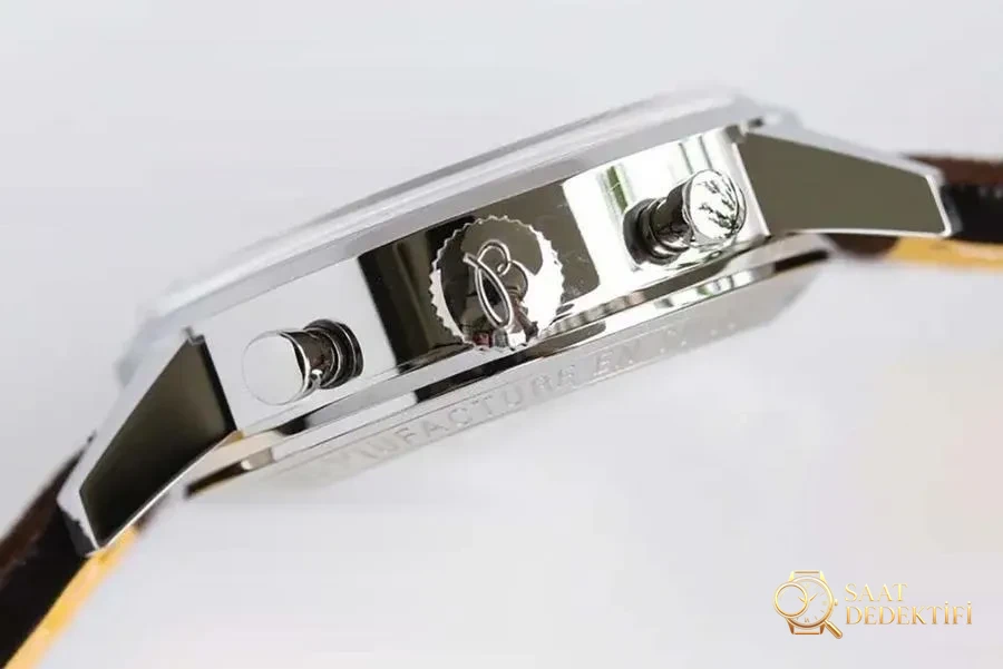 GF Factory Breitling Premier serisi Zorro kadranlı sınırlı üretim saat incelemesi - Klips Kilidi ve Lazer Damgalar
