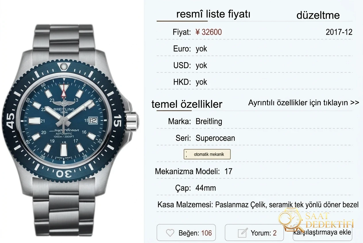 GF Factory Breitling Superocean 2. Nesil 44 mm 2824 mekanizmalı saat söküm ve orijinal karşılaştırmalı inceleme - Bilezik Bakla Ayrımı ve Pim Yapısı