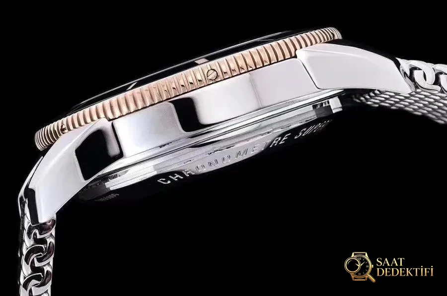 GF Factory Breitling Superocean Heritage II (Siyah Kadran) Kol Saati - Bilezik, Toka ve Klips Mekanizması