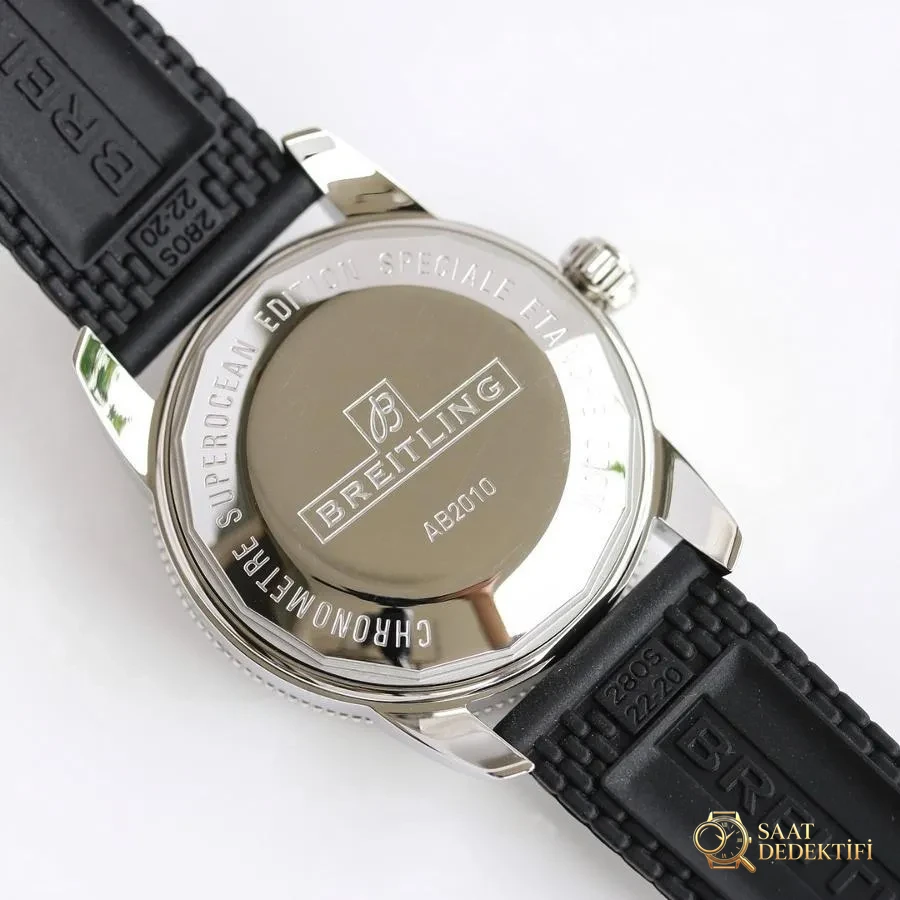 GF Factory Breitling Superocean Heritage (Siyah Kadran) Saat İncelemesi - Makro Kadran ve İndeks İşçiliği