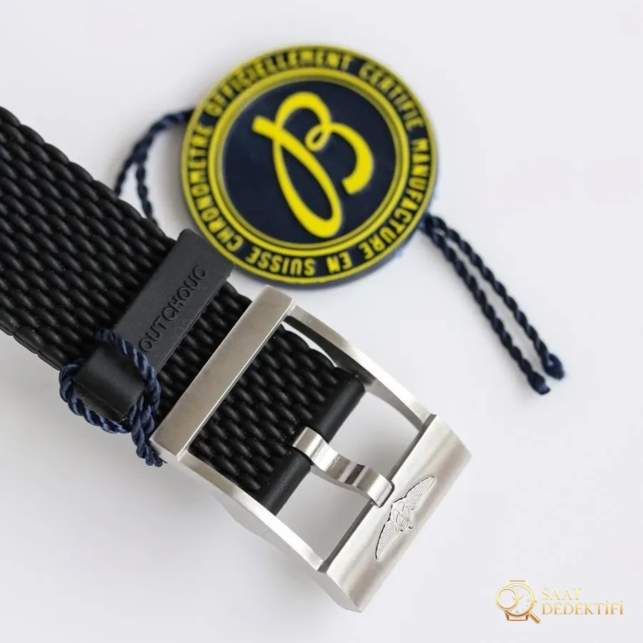 GF Factory Breitling Superocean Heritage (Siyah Kadran) Saat İncelemesi - Klips Kilidi ve Lazer Damgalar