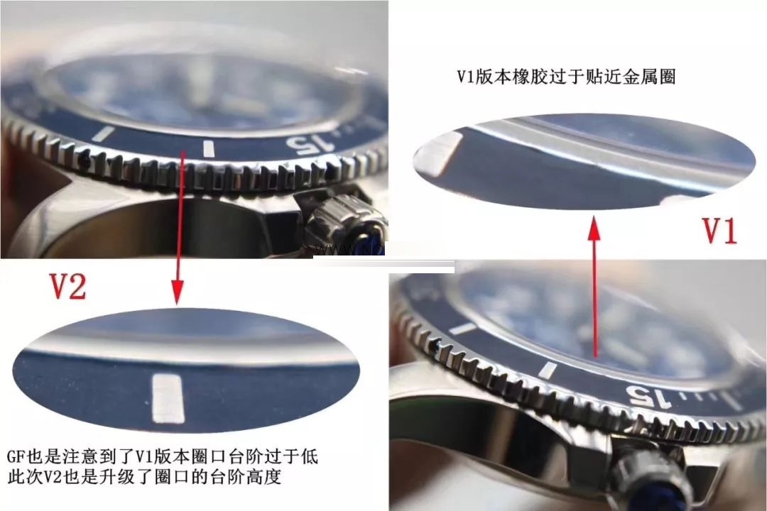 GF Factory Breitling Superocean II 44 mm V2 replika saat karşılaştırmalı incelemesi - Yükseltilmiş versiyon nasıl? — 8. fotoğraf