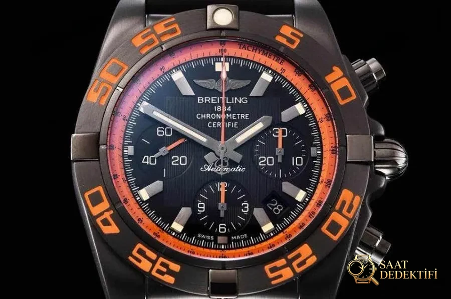 GF Factory Breitling Ultimate Chronograph Black Hawk Kol Saati İncelemesi - Kadran Detayı ve Bezel İşçiliği