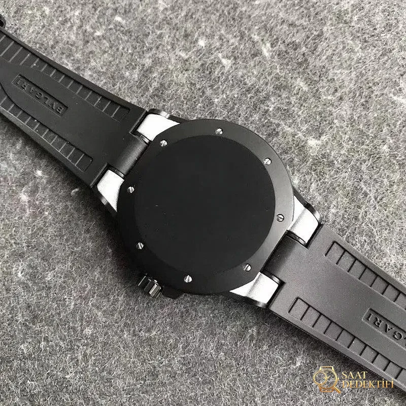 GF Factory Bvlgari Diagono Serisi (Pembe Kadran) Kol Saati İncelemesi - Arka Kapak ve Mekanizma Detayı