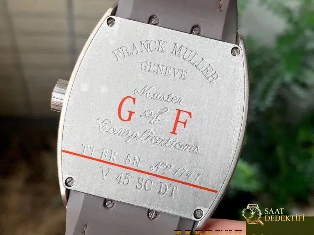 GF Factory Franck Muller V45 titanyum-gül altın versiyonu saat incelemesi - Kadran Detayı ve Bezel İşçiliği