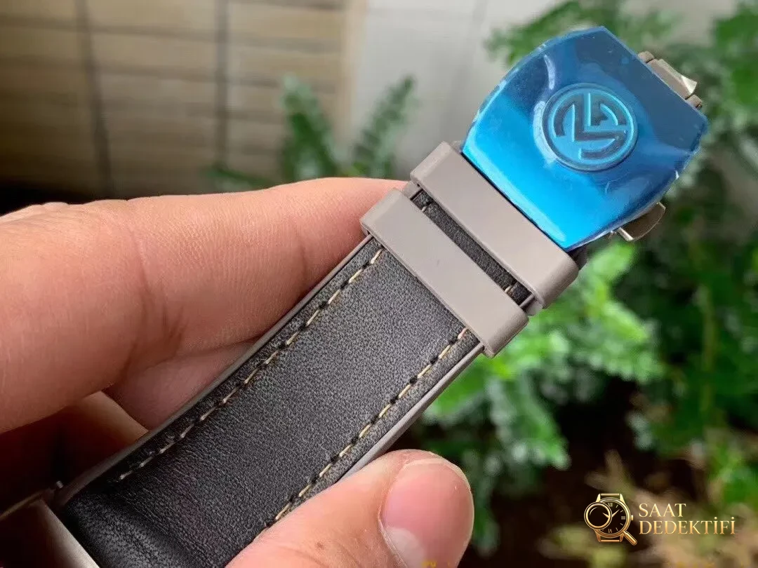 GF Factory Franck Muller V45 titanyum-gül altın versiyonu saat incelemesi - Klips Kilidi ve Lazer Damgalar