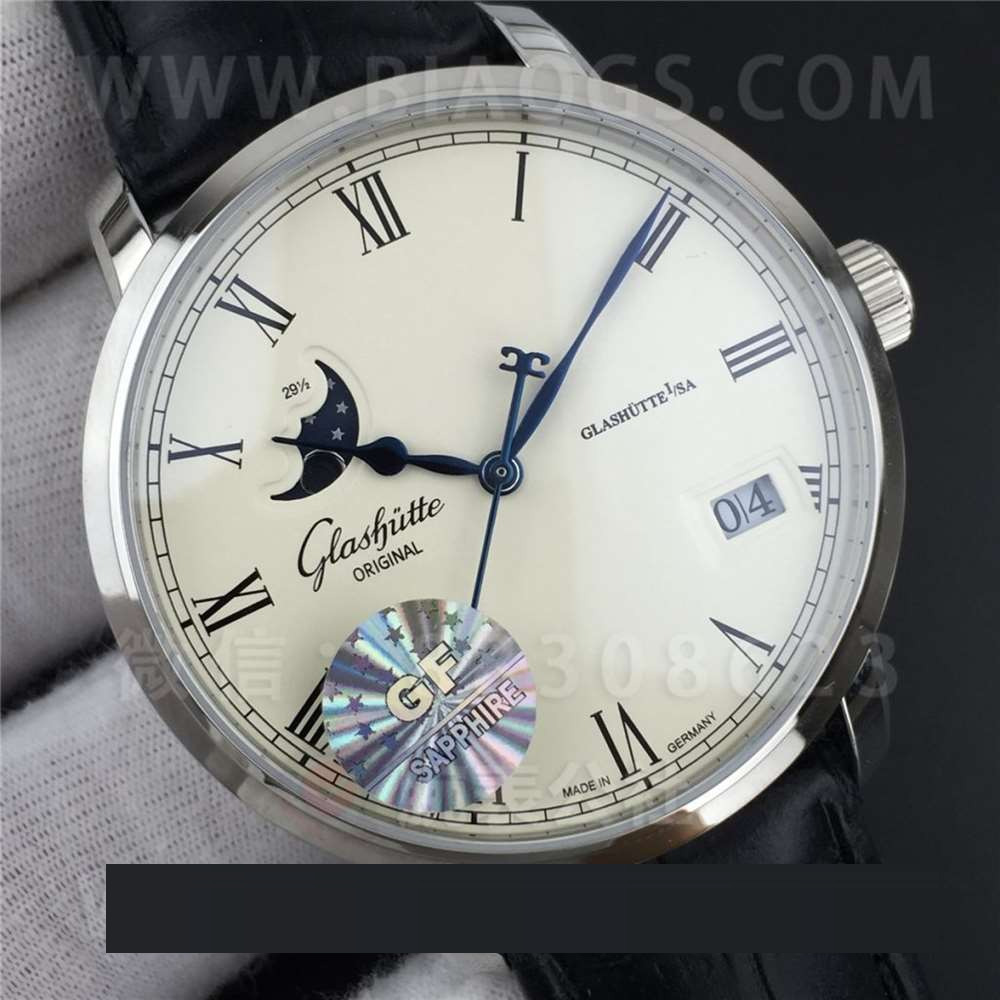 GF Factory Glashütte Original Senator Büyük Tarih Ay Evreli Kol Saati İşçilik İncelemesi — 3. fotoğraf