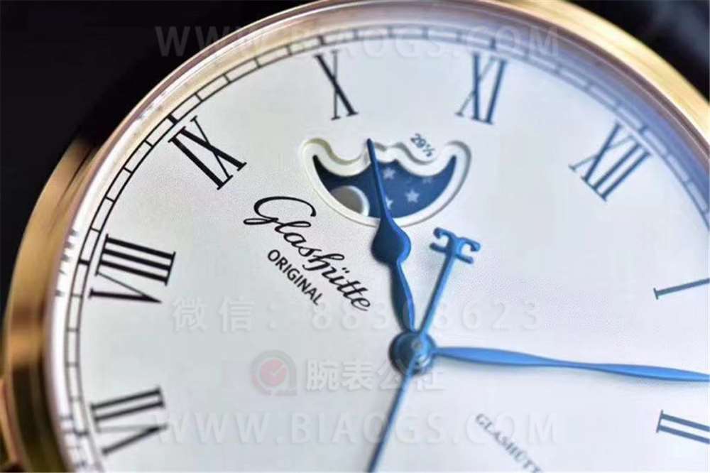 GF Factory Glashütte Original Senator Büyük Tarih Ay Evreli Kol Saati İşçilik İncelemesi — 4. fotoğraf