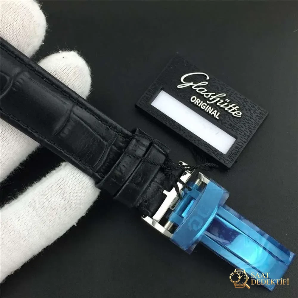 GF Factory Glashütte Original Senator Büyük Tarih Ay Evreli Kol Saati İşçilik İncelemesi - Klips Kilidi ve Lazer Damgalar
