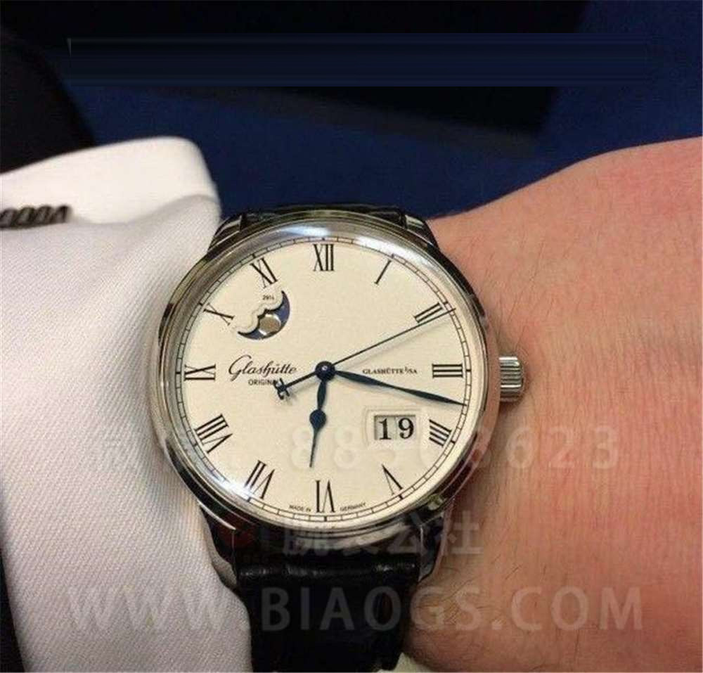 GF Factory Glashütte Original Senator Büyük Tarih Ay Evreli Kol Saati İşçilik İncelemesi — 8. fotoğraf
