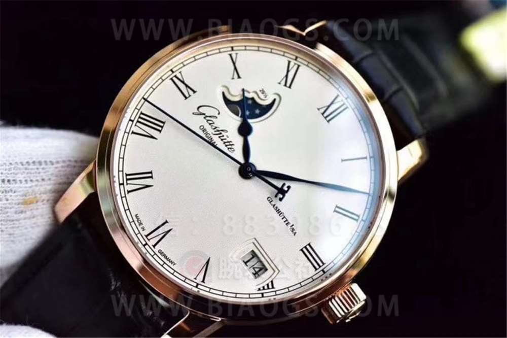 GF Factory Glashütte Original Senator Büyük Tarih Ay Evreli Kol Saati İşçilik İncelemesi — 9. fotoğraf