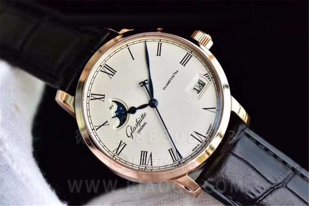 GF Factory Glashütte Original Senator Büyük Tarih Ay Evreli Kol Saati İşçilik İncelemesi — 11. fotoğraf