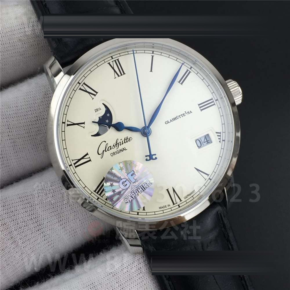 GF Factory Glashütte Original Senator Büyük Tarih Ay Evreli Kol Saati İşçilik İncelemesi — 12. fotoğraf