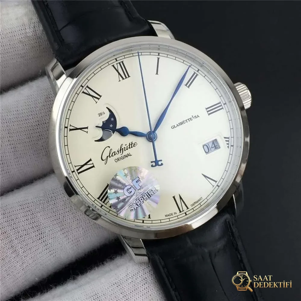 GF Factory Glashütte Original Senator Büyük Tarih Ay Evreli Kol Saati İşçilik İncelemesi - Genel Açı ve Estetik Duruş